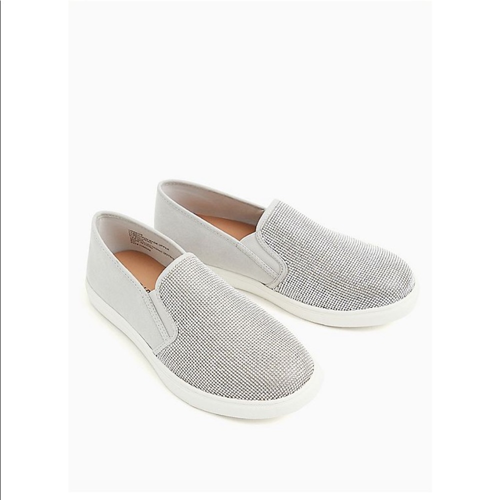 Faux Gem Slip On Sneakers